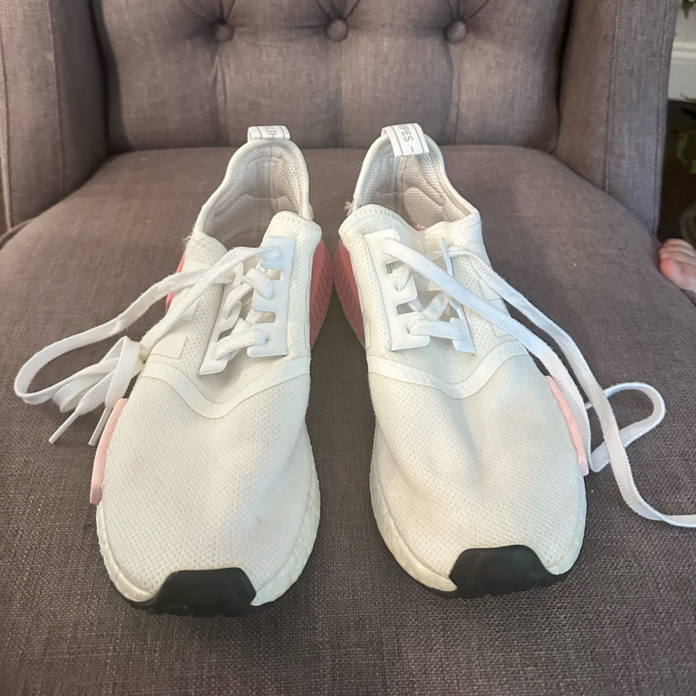 White adidas NMDS Boosts women’s 8!